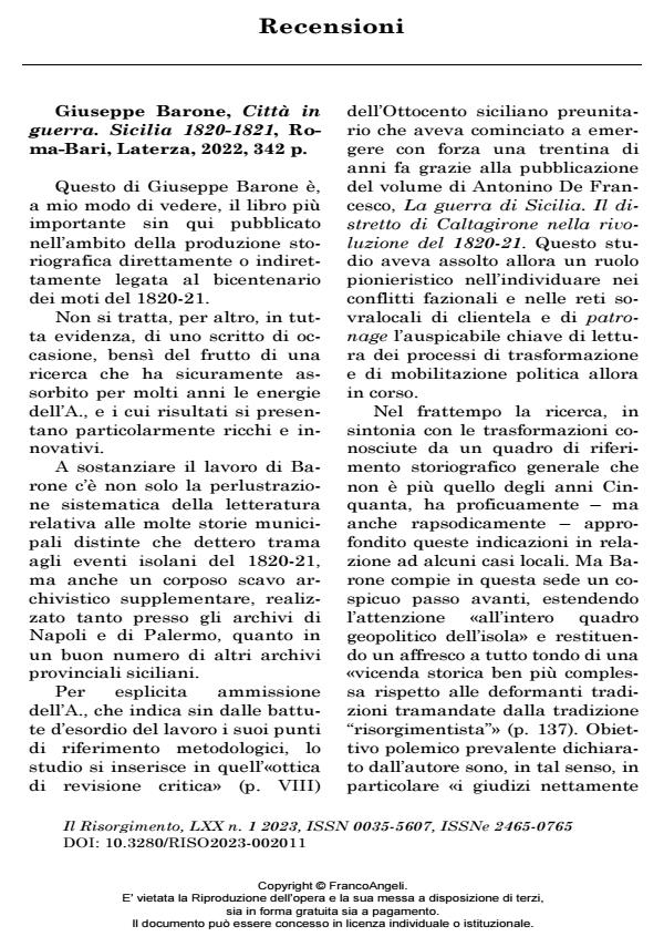 Anteprima articolo