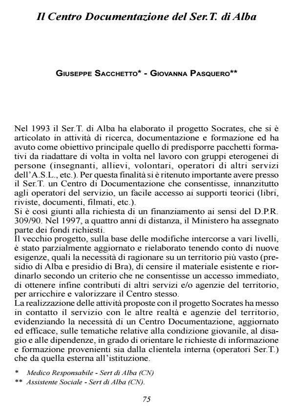 Anteprima articolo