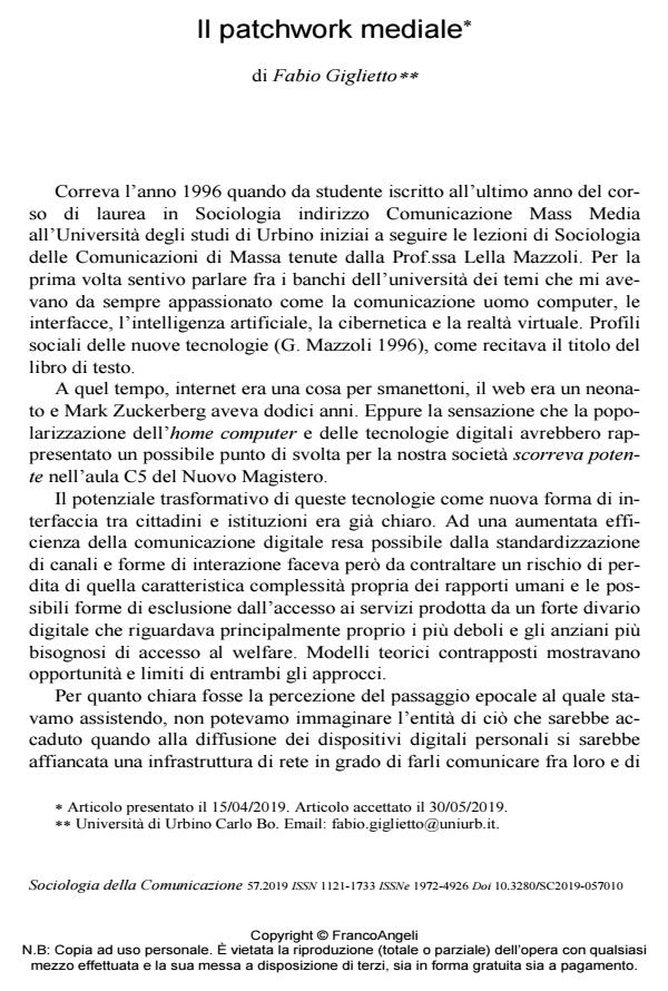 Anteprima articolo