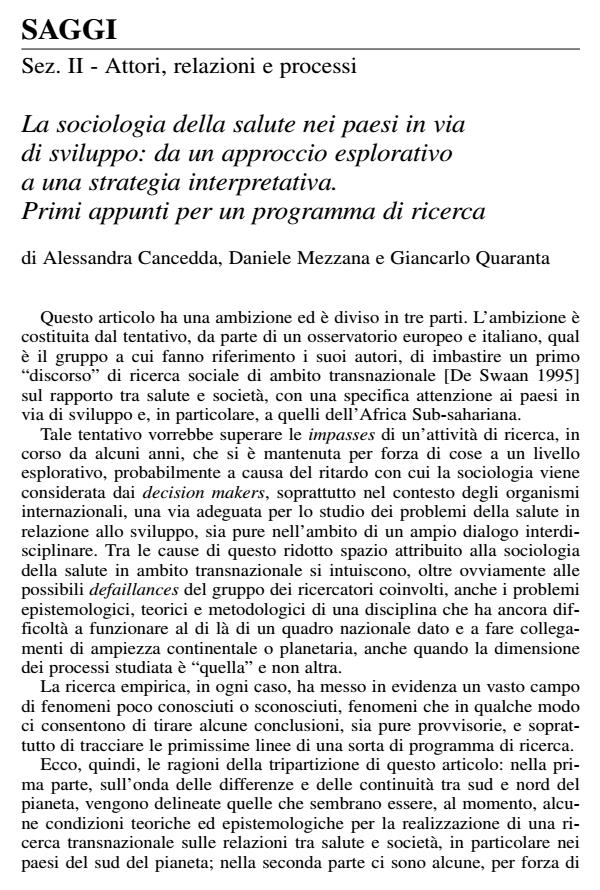 Anteprima articolo