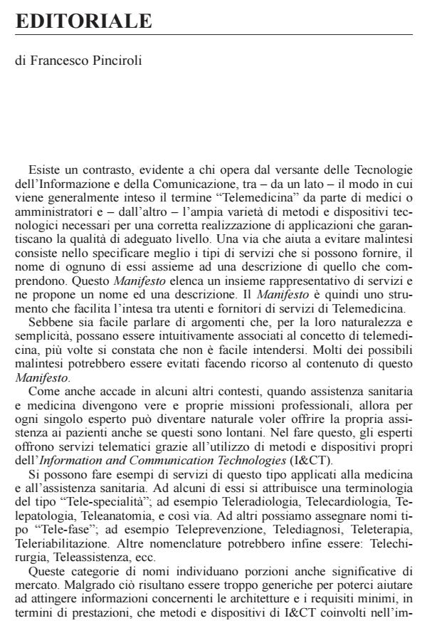 Anteprima articolo