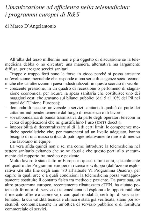 Anteprima articolo