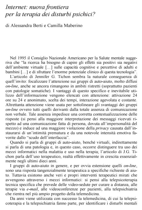 Anteprima articolo