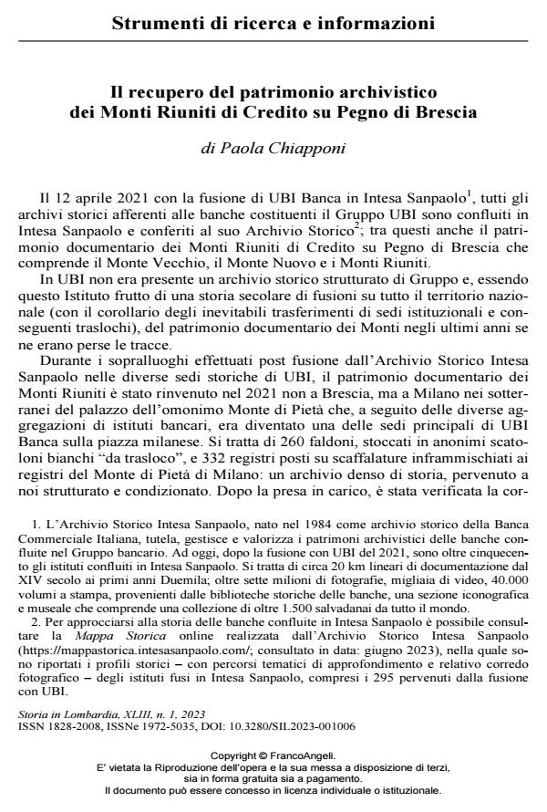 Anteprima articolo