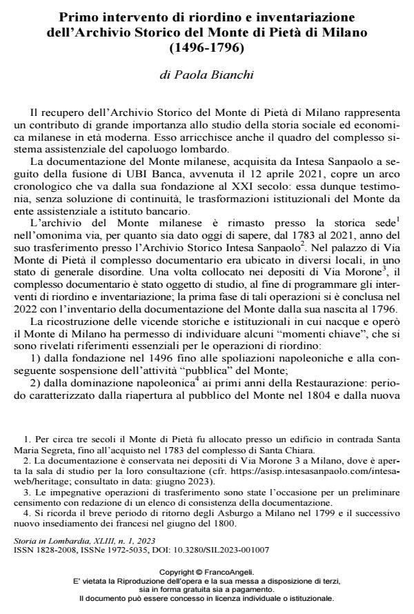 Anteprima articolo