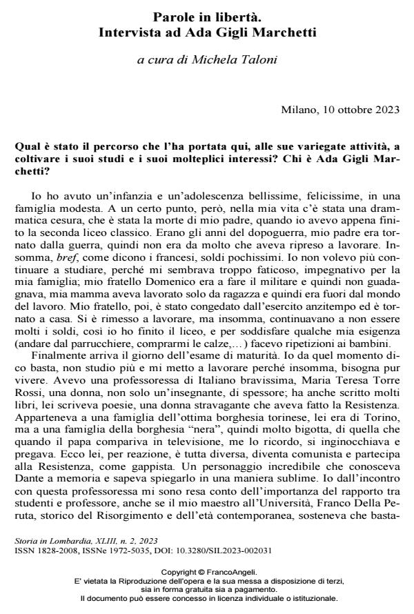 Anteprima articolo