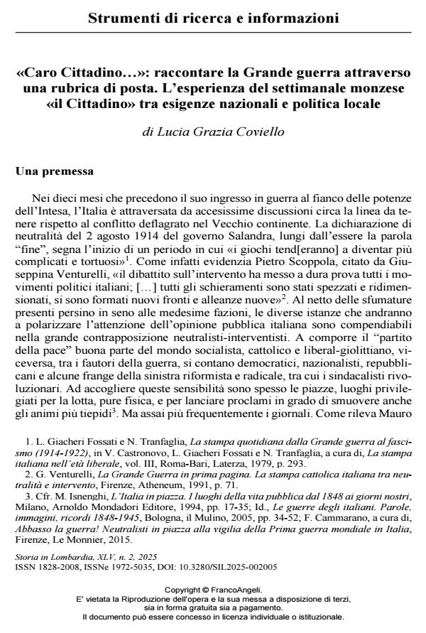 Anteprima articolo