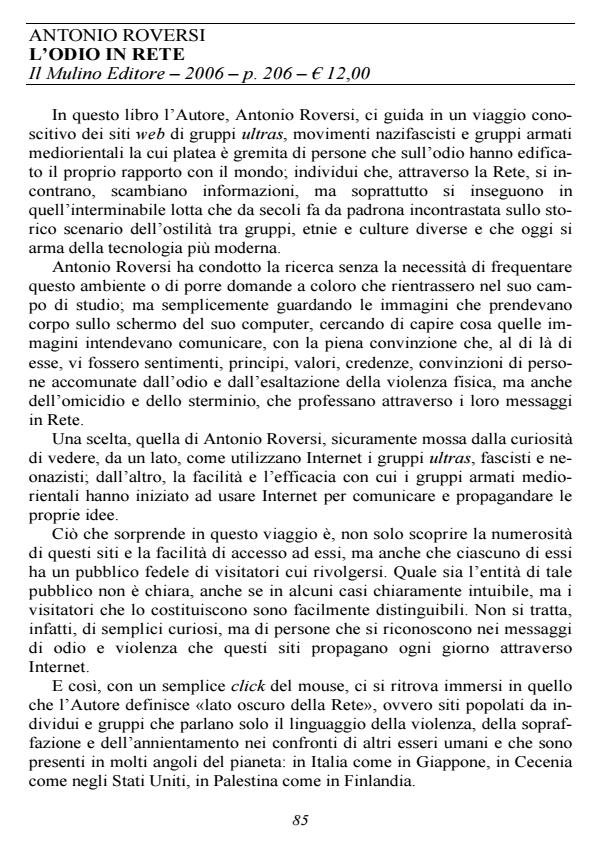 Anteprima articolo